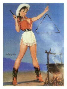 0000-8499-4~Cowgirl-Barbeque-Pin-Up-Girl-Posters
