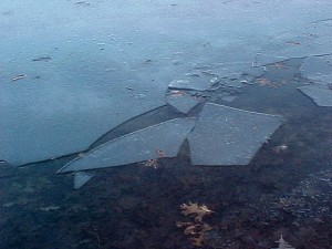 shattered ice